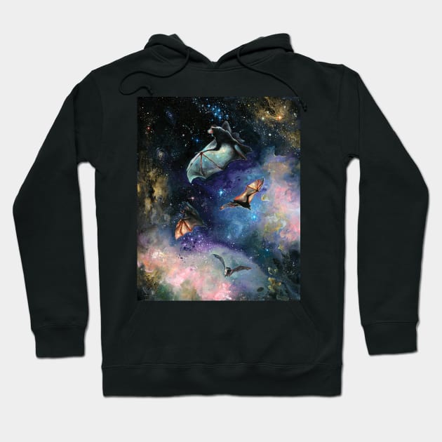 Scream of a Great Bat Hoodie by Alien Moth